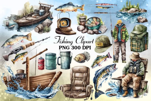 Fishing Watercolor Clipart Bundle: A Brand Designer’s Practical Review for Local Business Branding