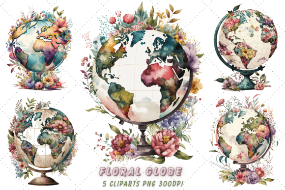 Floral Globe Watercolor Clipart: A Designer’s Real-World Embroidery Review