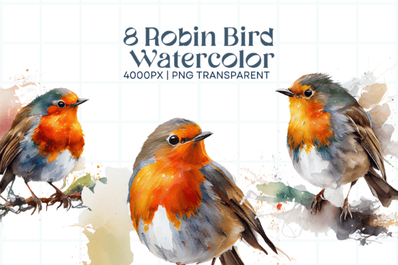 Robin Bird Watercolor: A Soft Touch for Local Branding and Packaging
