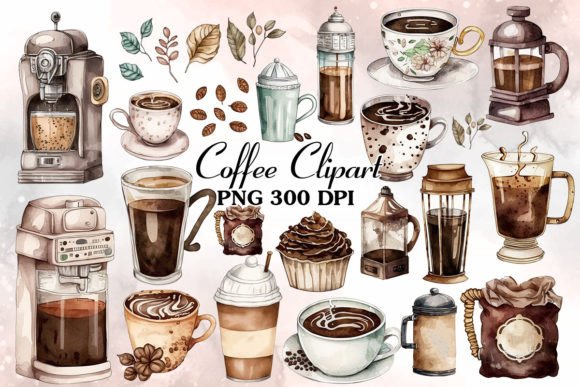 Vintage Coffee Watercolor Clipart Bundle: A Brand Designer’s Review for Local Business Branding