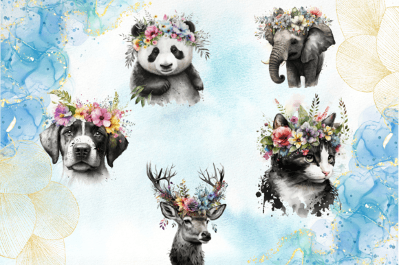 Watercolor Baby Animal Art Illustration: A Fresh Freebie for Soft, Playful Design Projects