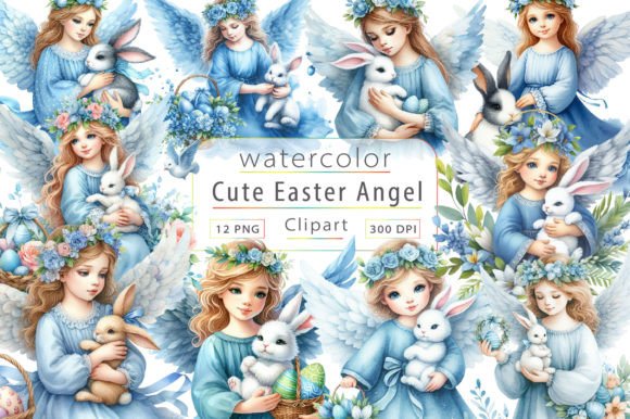 Watercolor Easter Angel Clipart: An Embroidery Review