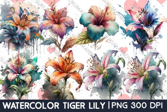 Watercolor Tiger Lily Clipart for Crafters & Etsy Sellers: A Handmade Business Review