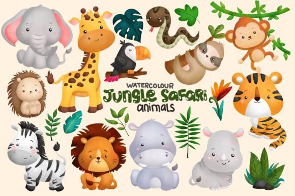 Watercolour Jungle Animal Clipart: A Designer’s Review for Branding & Creative Projects